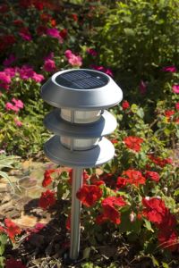 Outdoor Solar Lighting in a Garden